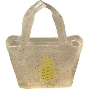 Barbie Doll Clear Sparkle Pineapple Hand Bag Tote Purse Accessories